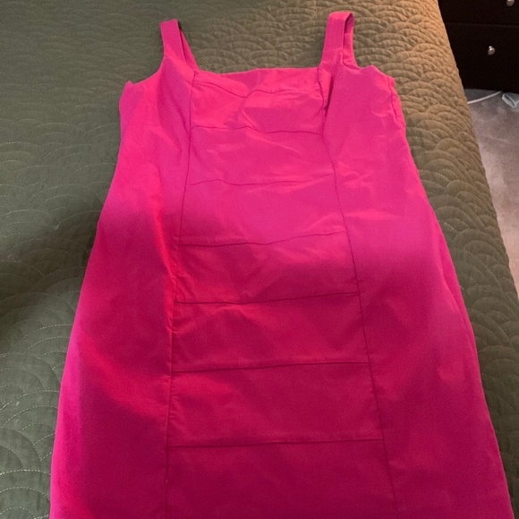 Hot Pink Bodycon Dress with matching jacket. - Picture 1 of 5